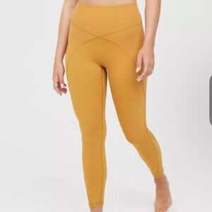 NWOT Aerie Brown/Burnt Orange OG High-Waisted Ribbed Leggings